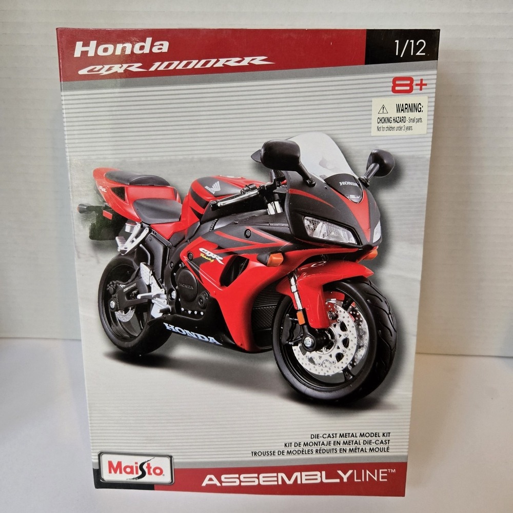 Maisto 1:12 Assembly Line Honda CBR 1000 RR Fireblade Motorcycle Bike Model Kit